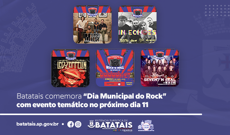 Batatais comemora ‘Dia Municipal do Rock’ com evento temático no próximo dia 11