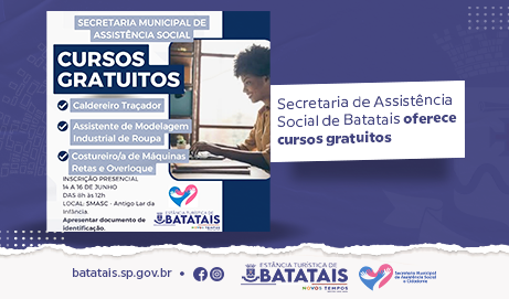 OPORTUNIDADES DE CURSOS DE QUALIFICAÇÃO PROFISSIONAL EM DIVERSAS ÁREAS