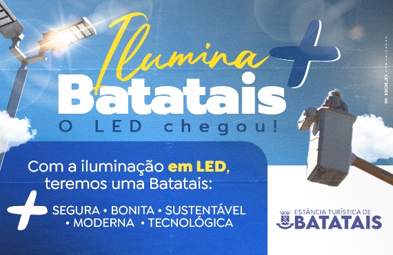 A iluminação pública em LED já é realidade em Batatais