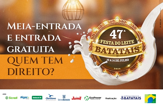 Saiba quem tem direito a meia-entrada e entrada gratuita na Festa do Leite